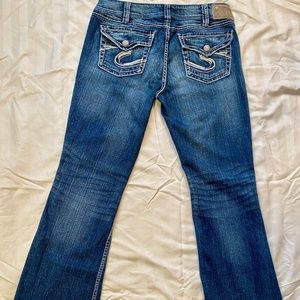 Silver Jeans Co Women's Suki Surplus Curvy-Fit Bootcut Jeans Blue Size